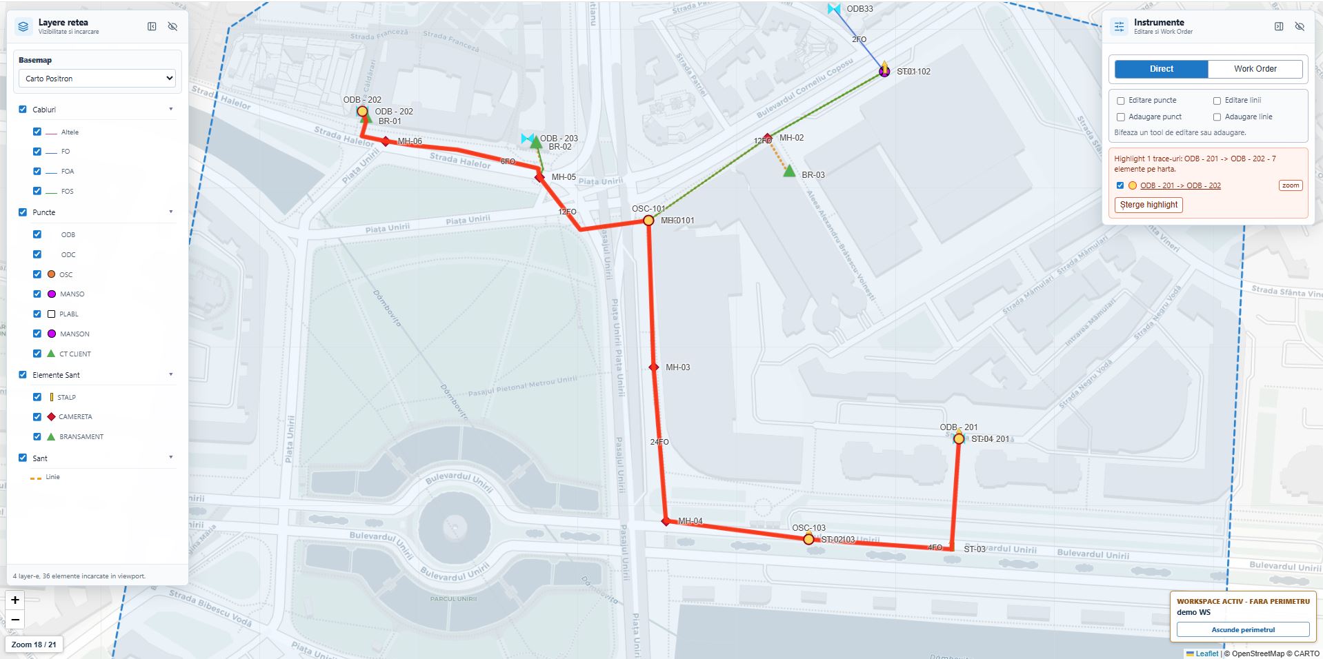 fiberNOS map trace screenshot